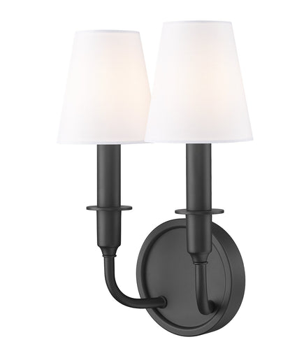 Tova Two Light Wall Sconce Matte Black