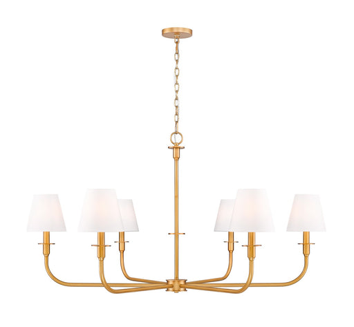 Z-Lite - 3049-45RB - Six Light Chandelier - Tova - Rubbed Brass