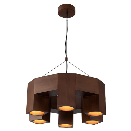 Bosco LED Chandelier Walnut