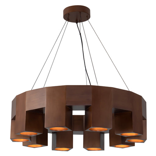 Bosco LED Chandelier Walnut