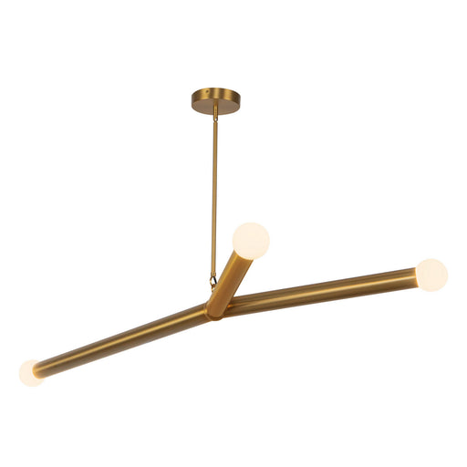 Calla LED Chandelier Brushed Gold