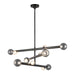 Kuzco Lighting - CH32848-UB/SM - LED Chandelier - Reese - Urban Bronze/Smoked Glass