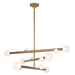 Kuzco Lighting - CH32848-VB/OP - LED Chandelier - Reese - Vintage Brass/Opal Glass