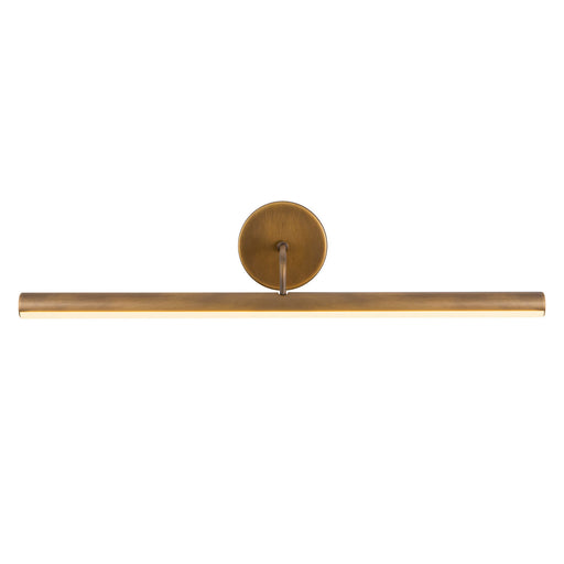 Slender LED Wall/Picture Light Vintage Brass