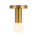 Kuzco Lighting - SF26608-BG - LED Flush Mount - Calla - Brushed Gold