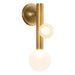 Kuzco Lighting - WS32814-VB/OP - LED Wall Sconce - Reese - Vintage Brass/Opal Glass