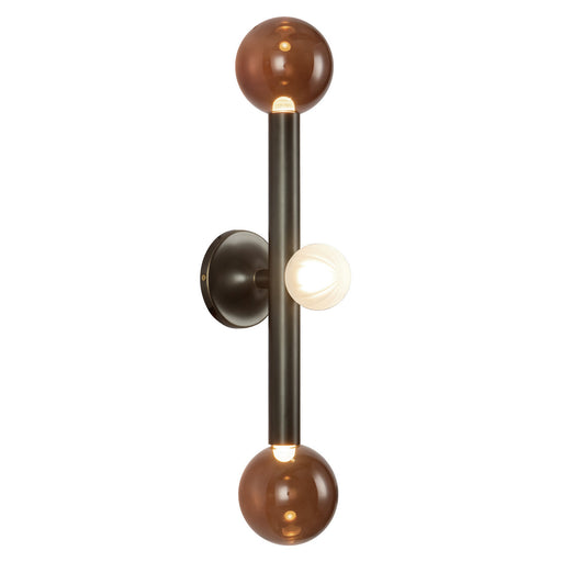Kuzco Lighting - WS32823-UB/AM - LED Vanity Light - Reese - Urban Bronze/Amber Glass