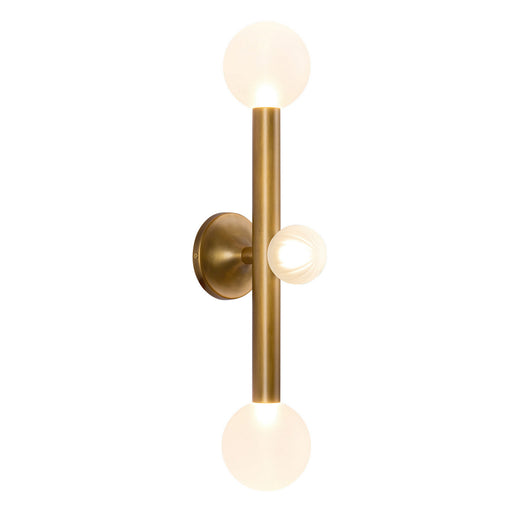 Kuzco Lighting - WS32823-VB/OP - LED Vanity Light - Reese - Vintage Brass/Opal Glass