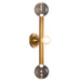 Kuzco Lighting - WS32823-VB/SM - LED Vanity Light - Reese - Vintage Brass/Smoked Glass