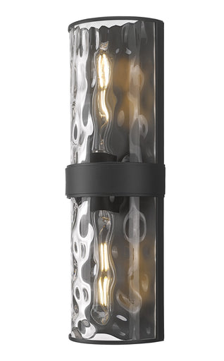 Meridian Two Light Wall Sconce Matte Black