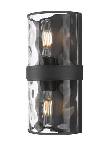 Meridian Two Light Wall Sconce Matte Black