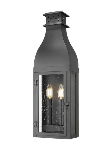Toulouse Two Light Outdoor Wall Light Sand Black