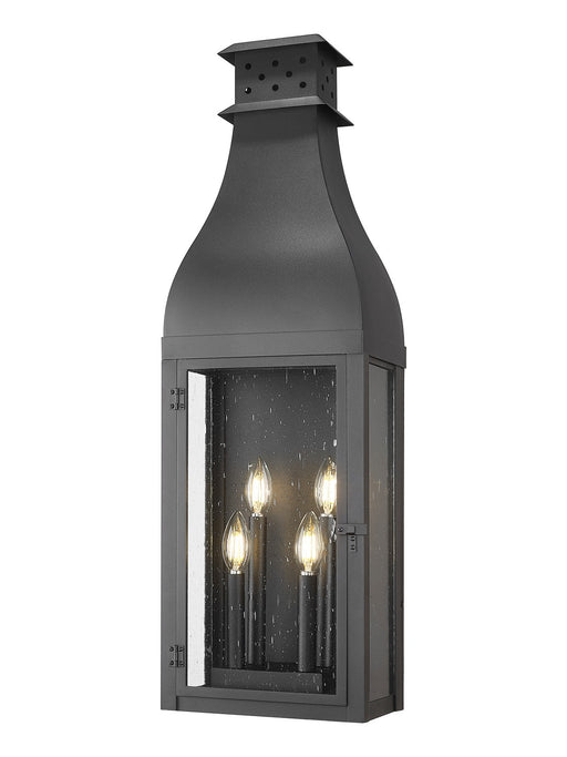 Z-Lite - 5030XL-BK - Four Light Outdoor Wall Light - Toulouse - Sand Black