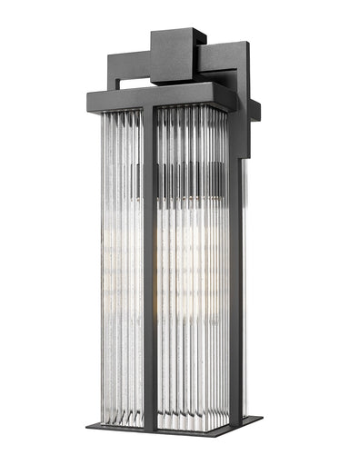 Fortis Two Light Outdoor Wall Light Sand Black