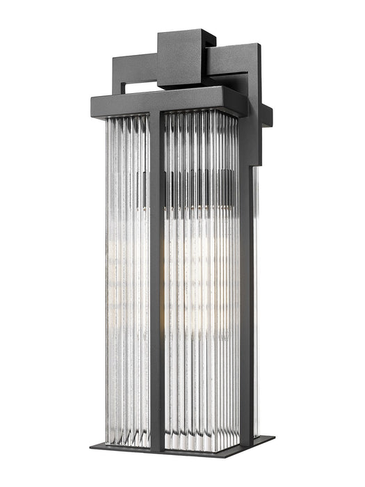 Z-Lite - 5031B-BK - Two Light Outdoor Wall Light - Fortis - Sand Black