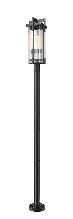 Z-Lite - 5031PHBR-5012P-BK - Two Light Outdoor Post Mounted Fixture - Fortis - Sand Black