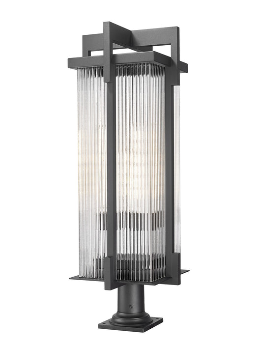 Z-Lite - 5031PHXLR-533PM-BK - Three Light Outdoor Pier Mounted Fixture - Fortis - Sand Black