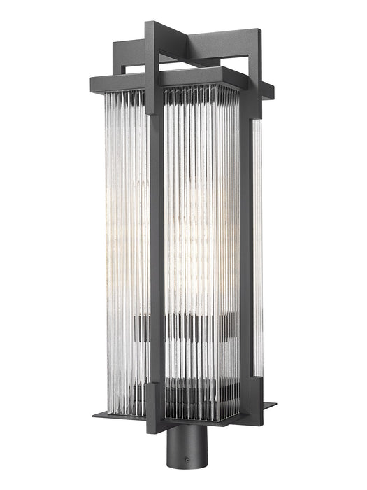 Z-Lite - 5031PHXLR-BK - Three Light Outdoor Post Mount Fixture - Fortis - Sand Black