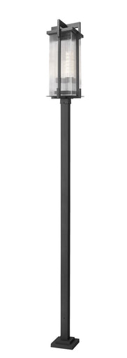 Fortis Three Light Outdoor Post Mounted Fixture Sand Black