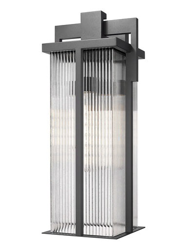 Fortis Three Light Outdoor Wall Light Sand Black