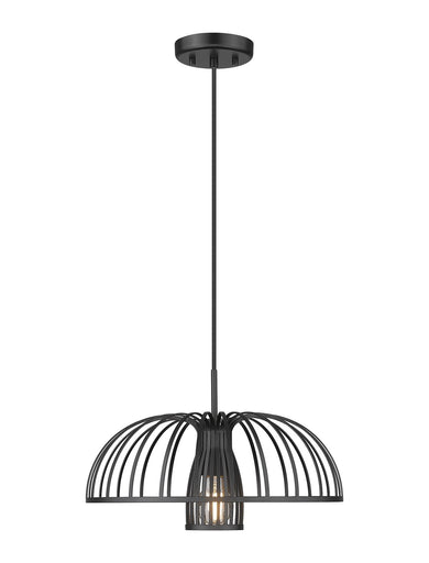 Valencia One Light Pendant Matte Black