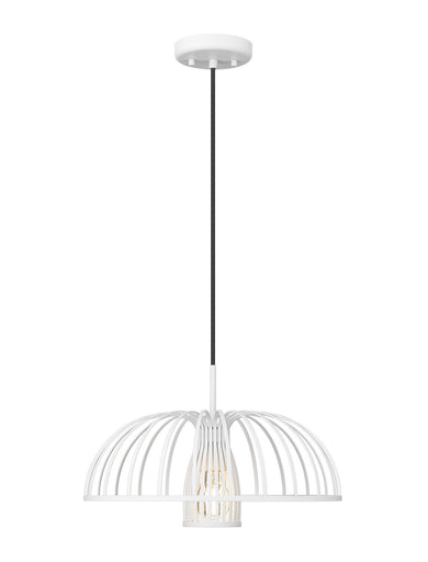 Valencia One Light Pendant Texture White