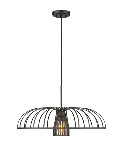 Valencia One Light Pendant Matte Black