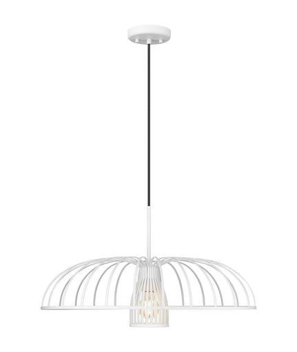 Valencia One Light Pendant Texture White