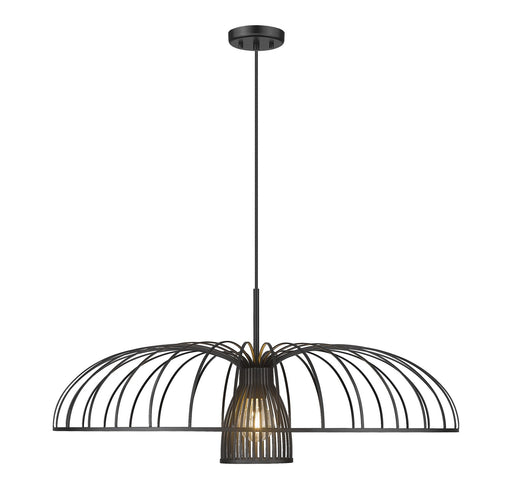 Valencia One Light Pendant Matte Black