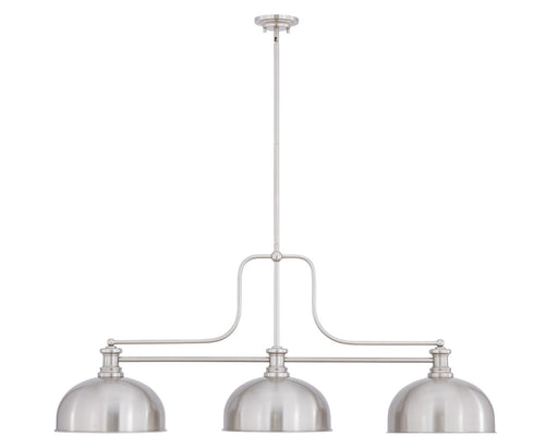 Z-Lite - 725-3BN-D13BN - Three Light Billiard - Melange - Brushed Nickel