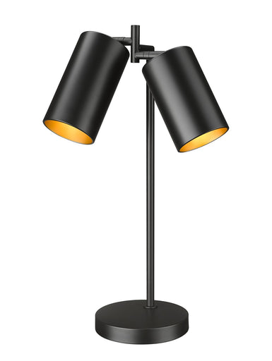 Lumina Two Light Table Lamp Matte Black