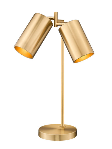 Lumina Two Light Table Lamp Modern Gold