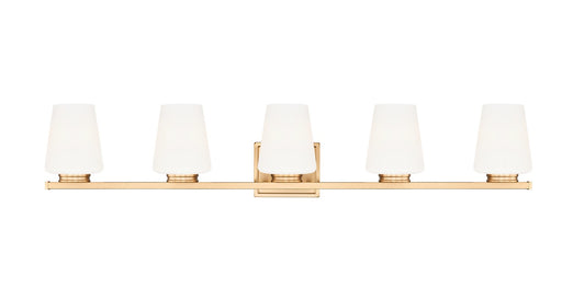 Nextra Five Light Vanity Modern Gold