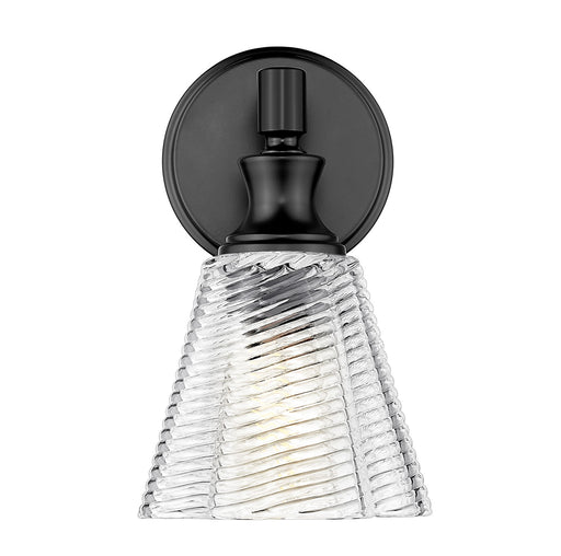 Auden One Light Wall Sconce Matte Black