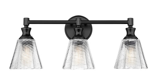 Auden Three Light Vanity Matte Black