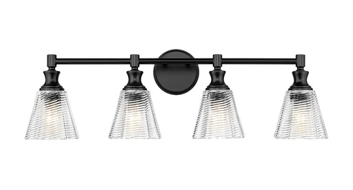 Auden Four Light Vanity Matte Black