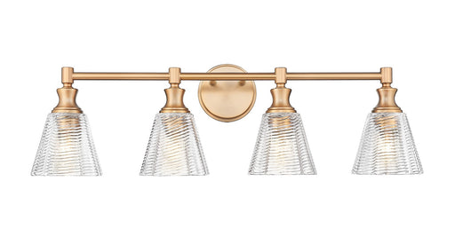 Auden Four Light Vanity Modern Gold