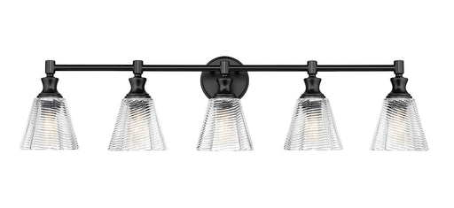 Auden Five Light Vanity Matte Black