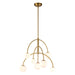 Alora - CH686027BGOP - Seven Light Chandelier - Fiona - Brushed Gold/Opal Glass