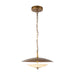 Alora - PD315015VBOP - LED Pendant - Prescott - Vintage Brass/Opal Matte Glass