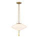 Alora - PD481015BGOP - One Light Pendant - Reeve - Brushed Gold/Opal Glass