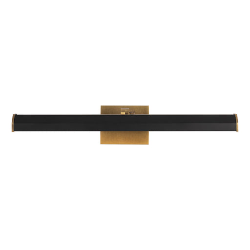 Alora - PL339721VBMB - LED Wall/Picture Light - Gemma - Vintage Brass/Matte Black