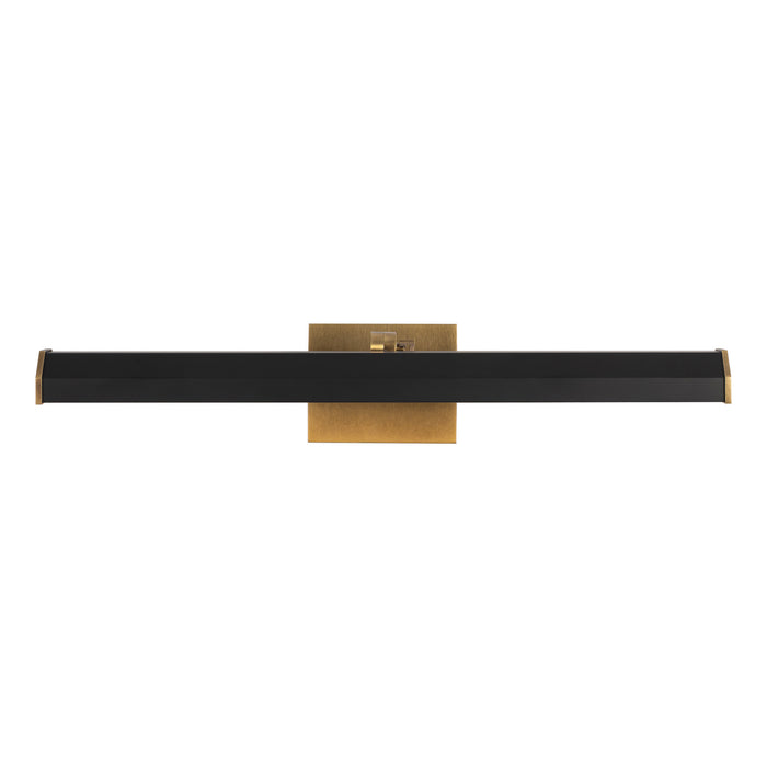Alora - PL339721VBMB - LED Wall/Picture Light - Gemma - Vintage Brass/Matte Black