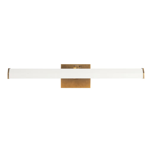 Alora - PL339721VBMW - LED Wall/Picture Light - Gemma - Vintage Brass/Matte White