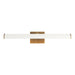 Alora - PL339721VBMW - LED Wall/Picture Light - Gemma - Vintage Brass/Matte White