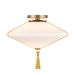 Alora - SF481015BGOP - One Light Flush Mount - Reeve - Brushed Gold/Opal Glass