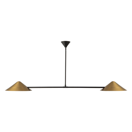 Alora - LP636158BG - Two Light Linear Pendant - Ashford - Brushed Gold