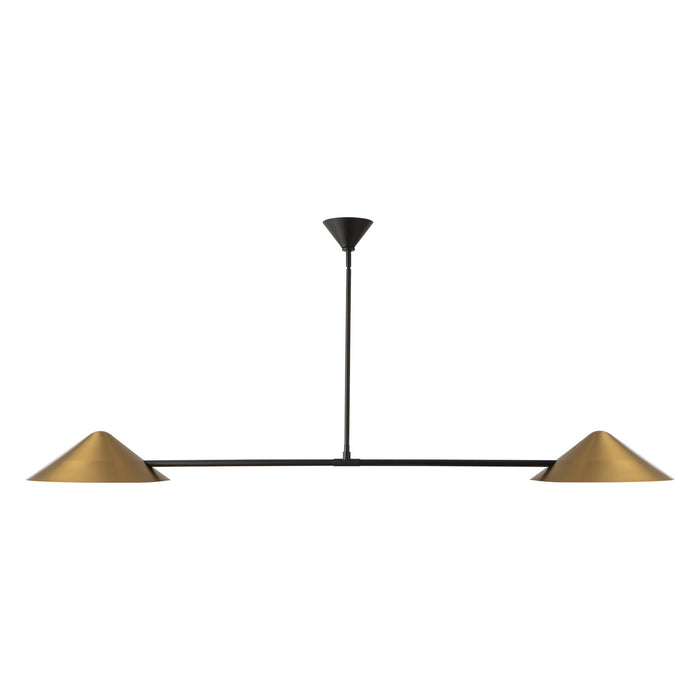 Alora - LP636158BG - Two Light Linear Pendant - Ashford - Brushed Gold