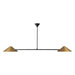 Alora - LP636158BG - Two Light Linear Pendant - Ashford - Brushed Gold