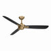 Minka Aire - F727-BBR/CL - 52" Ceiling Fan - Rudolph - Brushed Brass